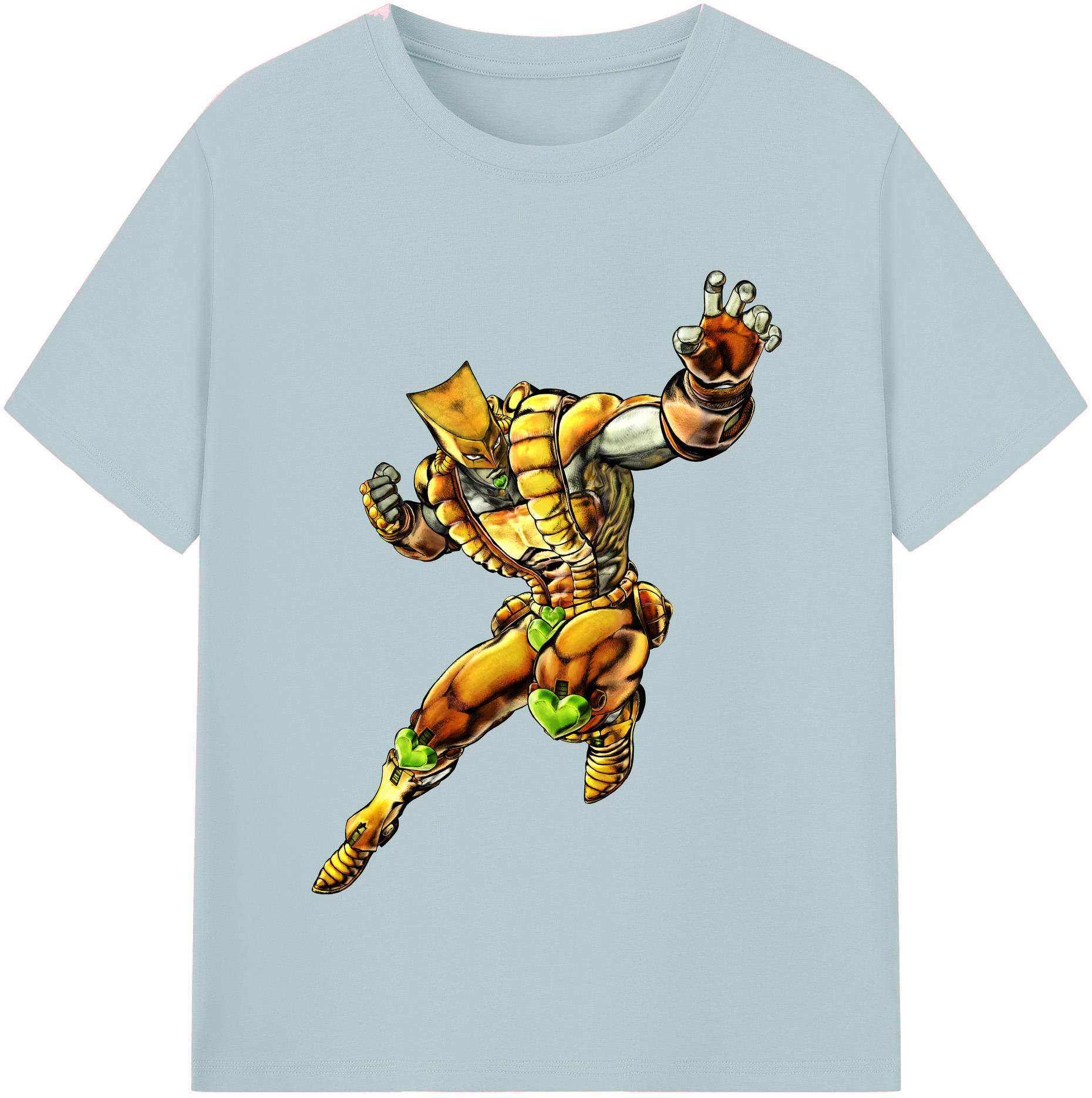 （画像用） ジョジョの奇妙な冒険 ディオ?ブランドー JoJo's Bizarre Adventure Dio Brando 綿100％半袖Tシャツ（フロントプリント）